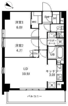 ザ・ケンジントン・レジデンスときわ台 242 間取り図