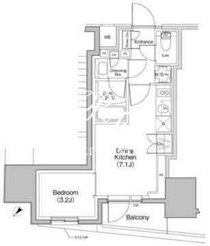 ザ・パークハビオ大森町 701 間取り図