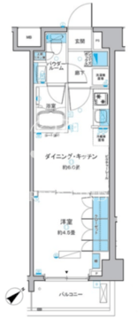 ルフォンプログレ中野富士見町 107 間取り図