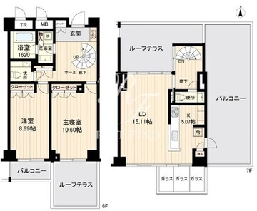 エスティメゾン白金台 604 間取り図