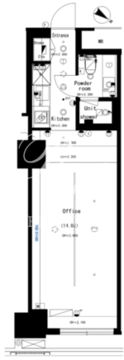 The SOHO 1122 間取り図