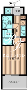 レジディア大森 802 間取り図
