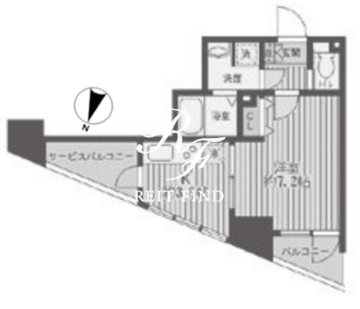 レジディア蒲田 905 間取り図