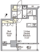 ジオエント白金台 306 間取り図