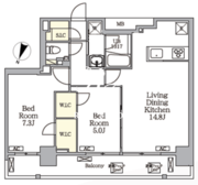 ジオエント白金台 903 間取り図