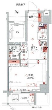 ハーモニーレジデンス池袋ウエストゲート 702 間取り図