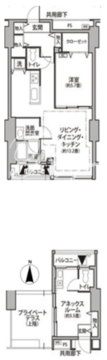 東雲キャナルコートCODAN 11-1012 間取り図