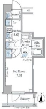 パークアクシス秋葉原 603 間取り図