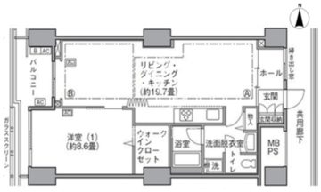 東雲キャナルコートCODAN 16-503 間取り図