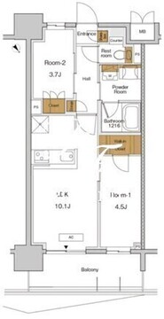 ＲＪＲプレシア東十条ガーデン 916 間取り図