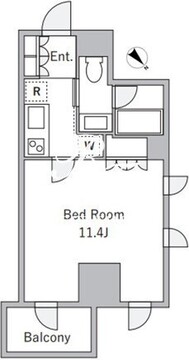 ラサンテ麹町 204 間取り図