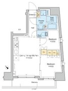 プラウドフラット日本橋大伝馬町 503 間取り図