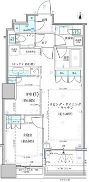 パークタワー勝どき S-941 間取り図