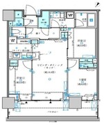 パークタワー勝どき M-2212 間取り図