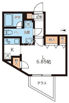 パセオ新宿 101 間取り図