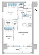 ルフォンプログレ志村坂上 301 間取り図