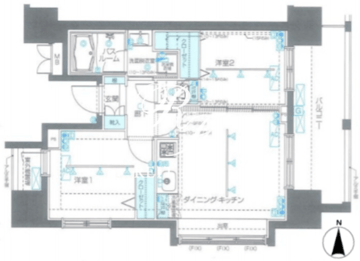 ズーム品川南 1301 間取り図