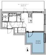 アスティーレスタジオ三軒茶屋 301 間取り図