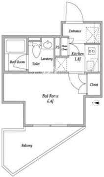 パークアビタシオン麻布十番 601 間取り図