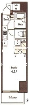 ＰＡＴＨ中目黒ｕｎｏ 202 間取り図