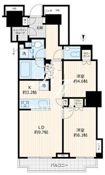 富久クロスコンフォートタワー 4121 間取り図
