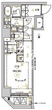 リルシア上野イースト 301 間取り図