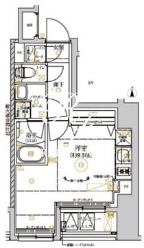 リルシア上野イースト 402 間取り図