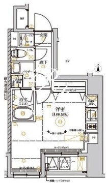 リルシア上野イースト 702 間取り図