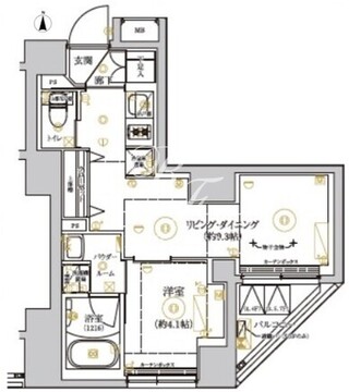 リルシア上野イースト 203 間取り図