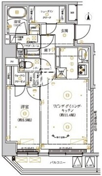 リルシア上野イースト 901 間取り図