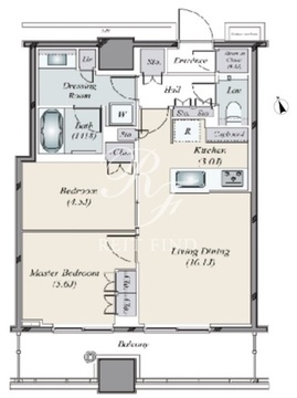 WORLD TOWER RESIDENCE 1403 間取り図