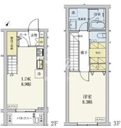 カスタリア旗の台 202 間取り図