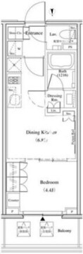 ザ・パークハビオ北千住 711 間取り図