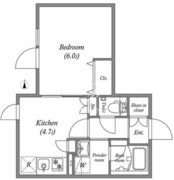 リーガランド神楽坂 401 間取り図