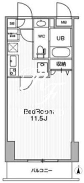 アーバンフラッツ池袋プレミアム 1003 間取り図