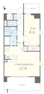 プリマべーラ大崎 603 間取り図
