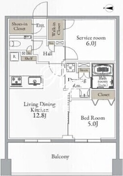 グランカーサ町屋 1402 間取り図