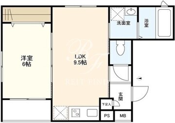 ウェルスクエアイズム初台 107 間取り図