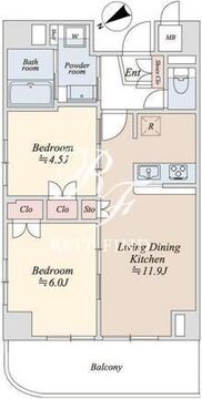 リバーパーク門前仲町 203 間取り図