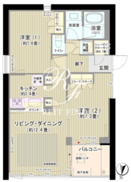 ガーデニエール砧ウエスト 321 間取り図