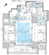 ディームス渋谷本町 1201 間取り図