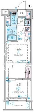 リヴシティ北馬込 202 間取り図