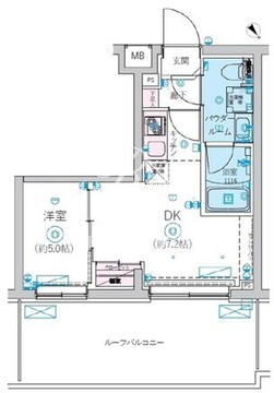 リヴシティ北馬込 503 間取り図