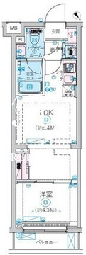 リヴシティ北馬込 304 間取り図