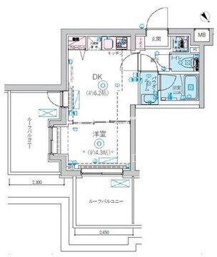リヴシティ北馬込 504 間取り図