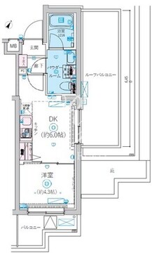 リヴシティ北馬込 505 間取り図