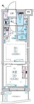 リヴシティ北馬込 107 間取り図