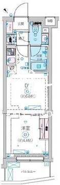 リヴシティ北馬込 407 間取り図