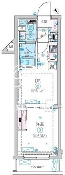 リヴシティ北馬込 408 間取り図
