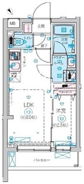 リヴシティ北馬込 209 間取り図